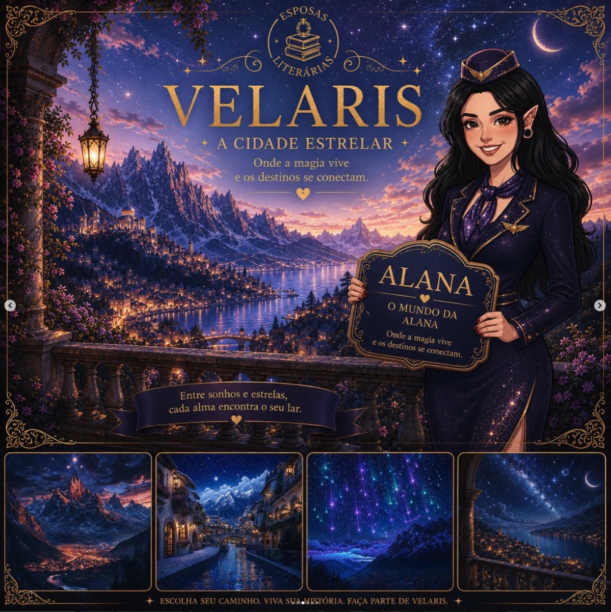 Post O mundo da Alana — Velaris, a cidade estrelar